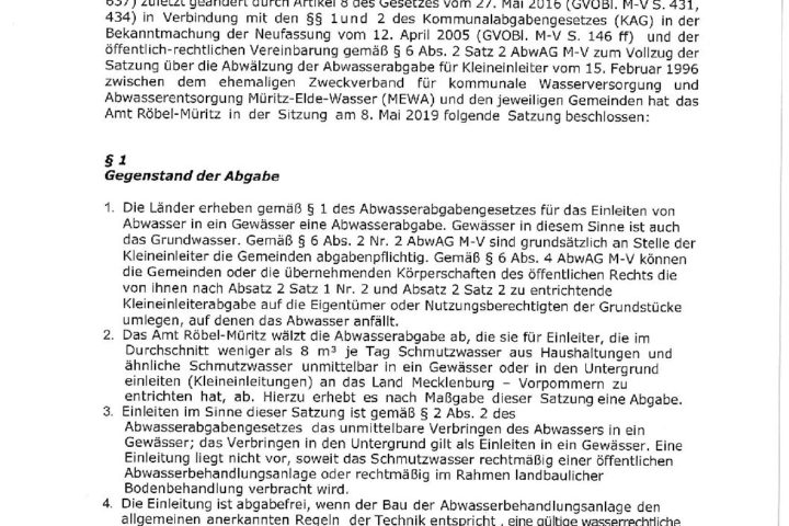  » Eigenbetrieb „Müritz-Elde-Wasser“ (MEWA)